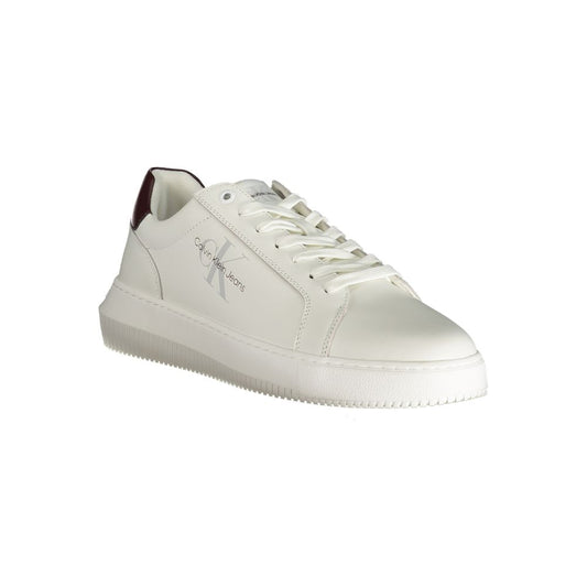 White Polyester Sneaker