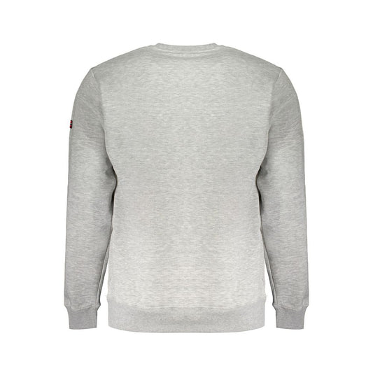 Gray Cotton Men Sweater