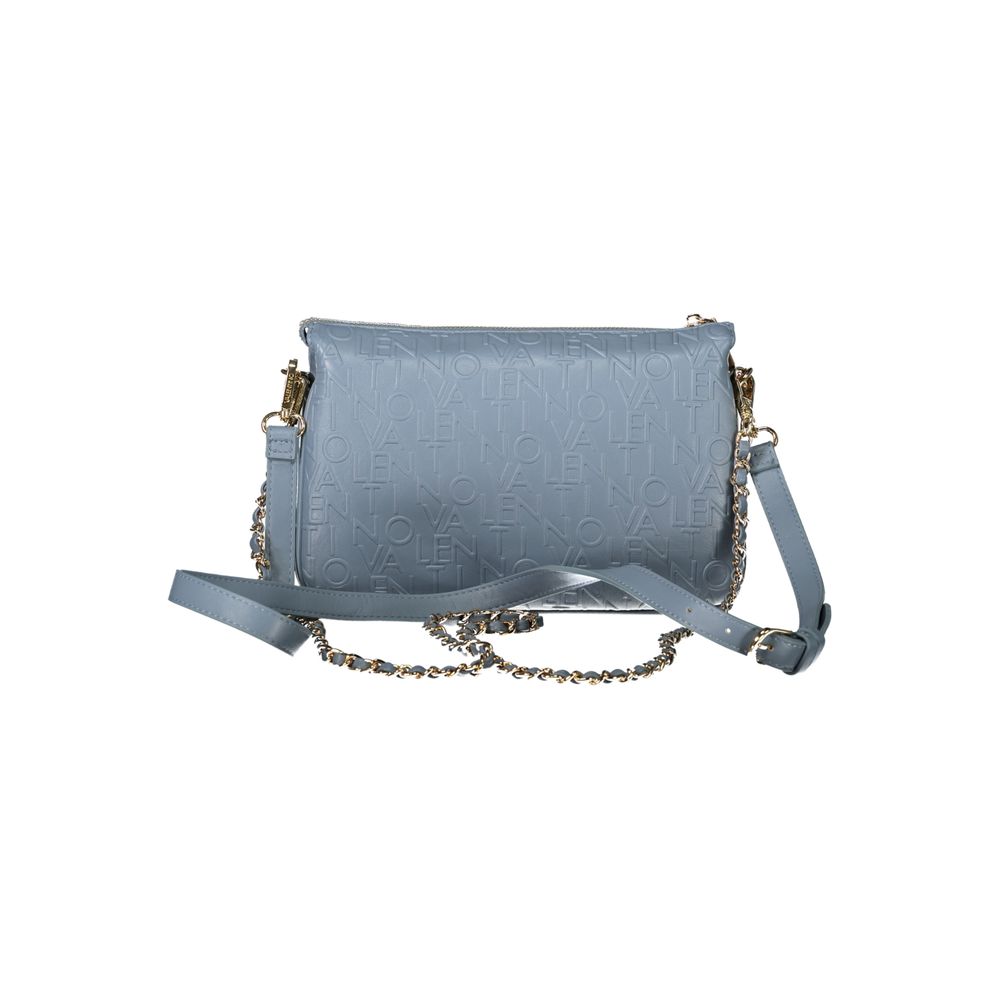 Light Blue Polyethylene Women Handbag