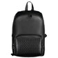 Black Polyester Men Backpack