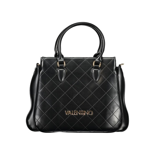 Black Polyethylene Women Handbag