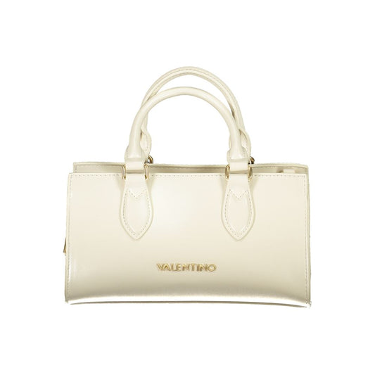 Beige Polyethylene Women Handbag