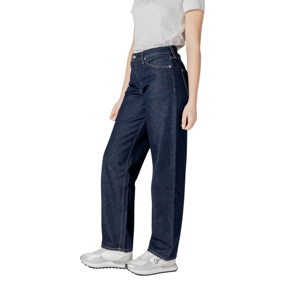 Blue Cotton Relaxed Fit Jean