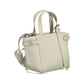 White Polyester Women Handbag