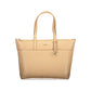 Beige Polyester Women Handbag