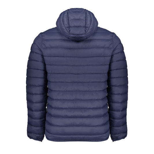 Blue Polyamide Men Jacket