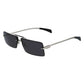 Gray Metal Sunglasses