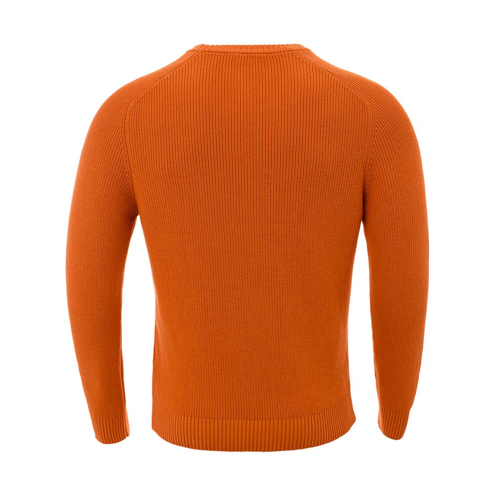 Italian Cotton Chic Orange Sweater