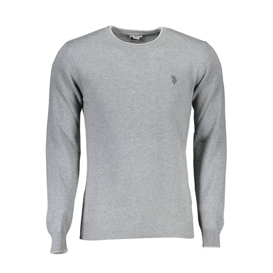 Gray Wool Men Sweater