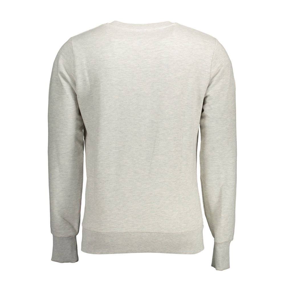 Gray Cotton Mens Sweater