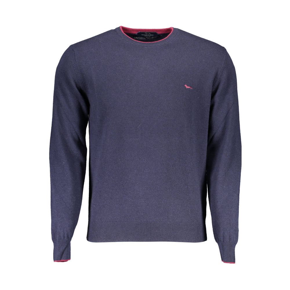 Blue Wool Men Sweater