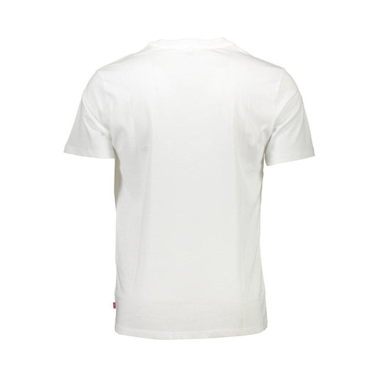 White Cotton Men T-Shirt