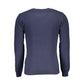 Blue Wool Men Sweater