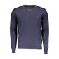 Blue Wool Men Sweater