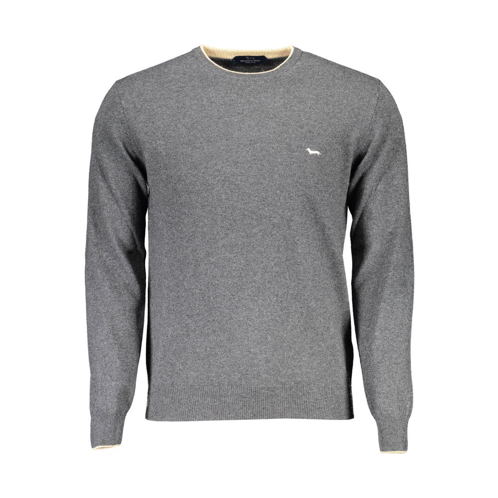 Gray Wool Men Sweater