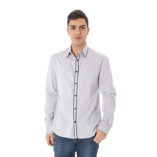 Light Blue Cotton Men Shirt