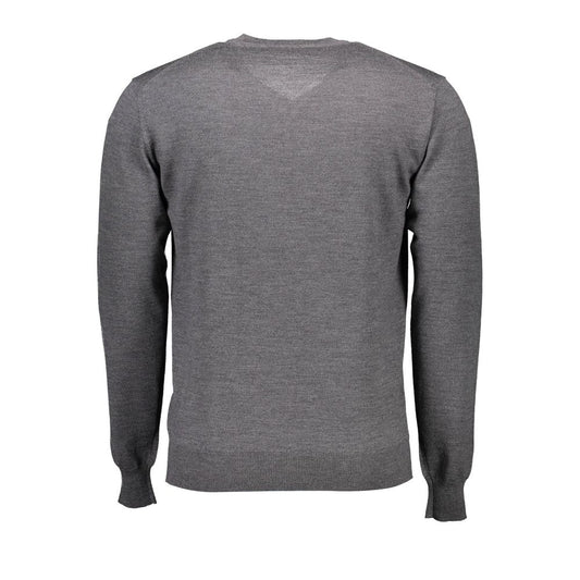 Gray Wool Men Sweater