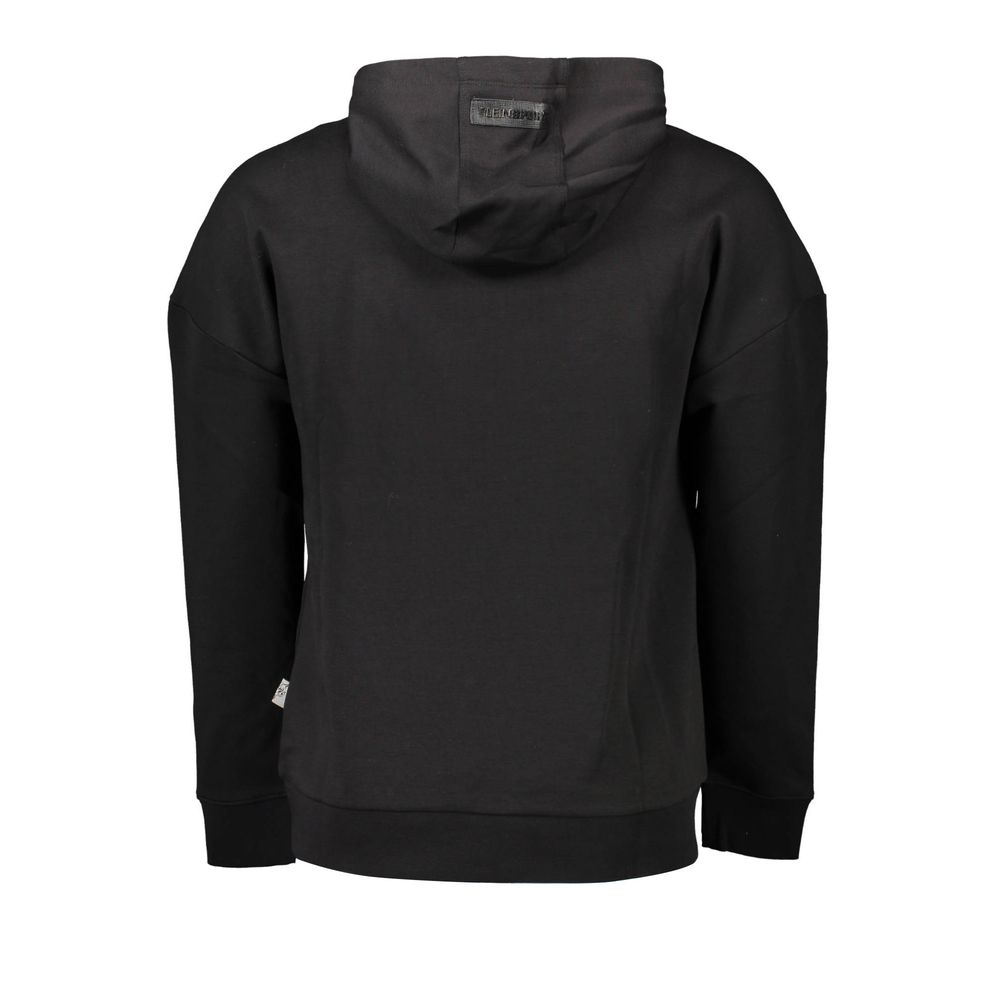 Black Cotton Men Sweater