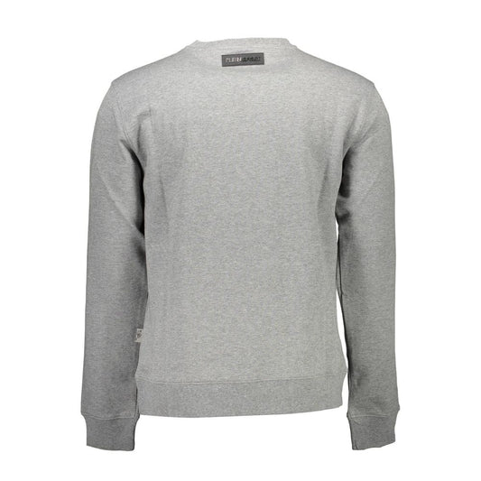 Gray Cotton Men Sweater