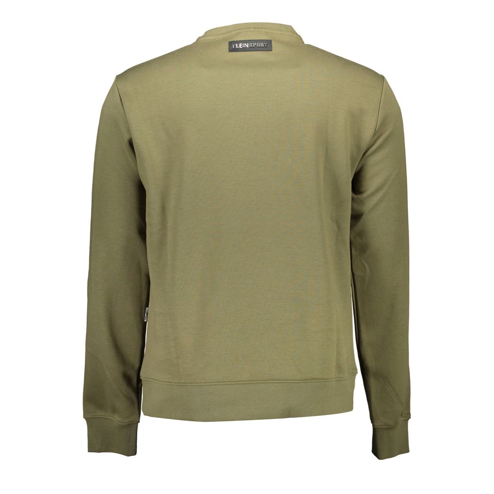 Green Cotton Men Sweater