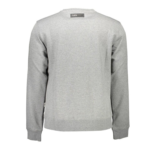 Gray Cotton Men Sweater