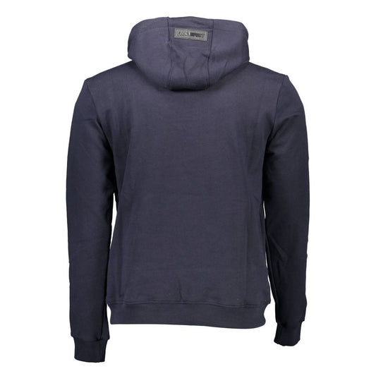 Blue Cotton Men Sweater