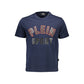 Blue Cotton Men T-Shirt