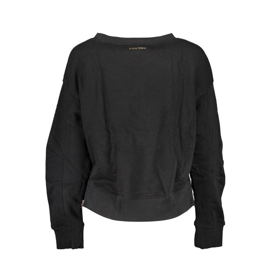 Black Cotton Women Sweater