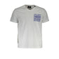 White Cotton Men T-Shirt