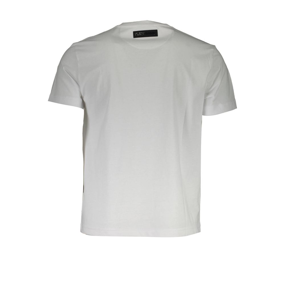 White Cotton Men T-Shirt