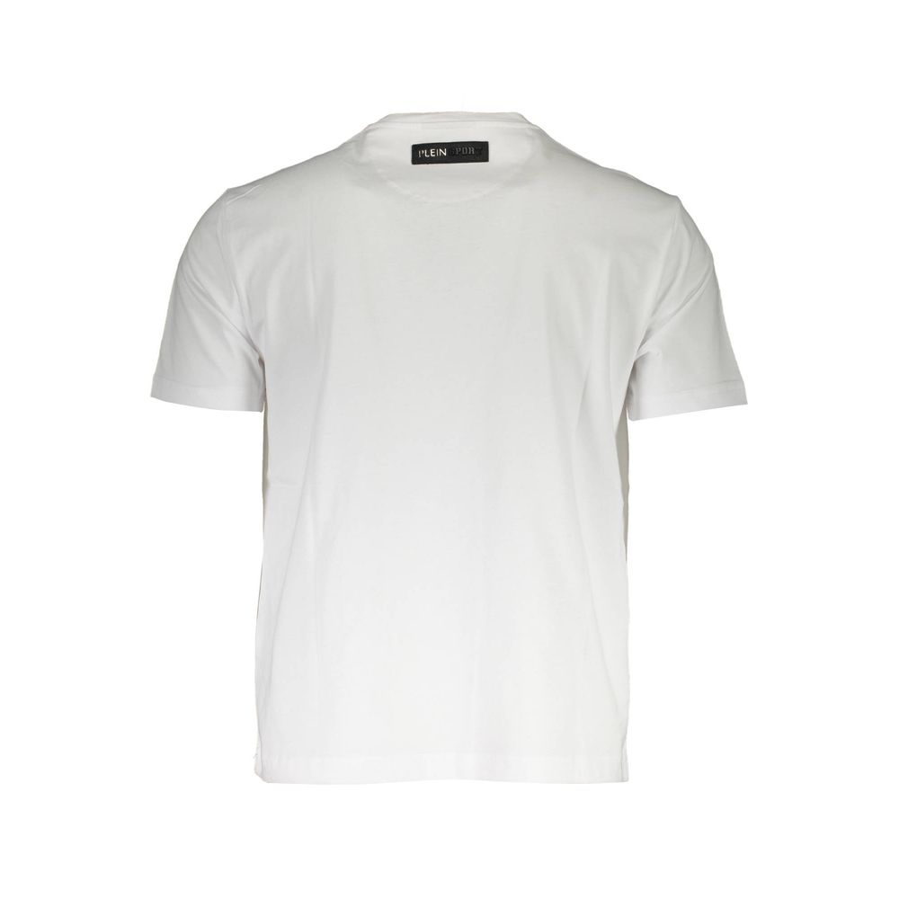 White Cotton Men T-Shirt