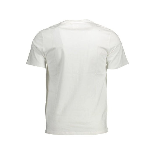 White Cotton Men T-Shirt