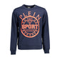 Blue Cotton Men Sweater