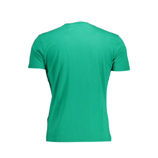 Green Cotton Men T-Shirt