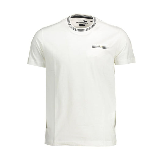 White Cotton Men T-Shirt