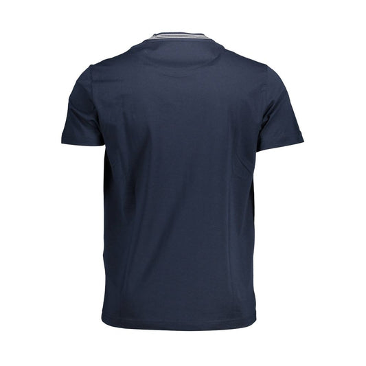 Blue Cotton Men T-Shirt