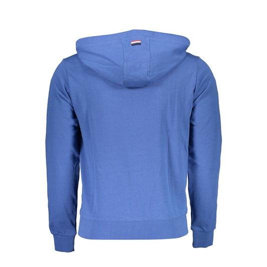 Blue Cotton Men Sweater