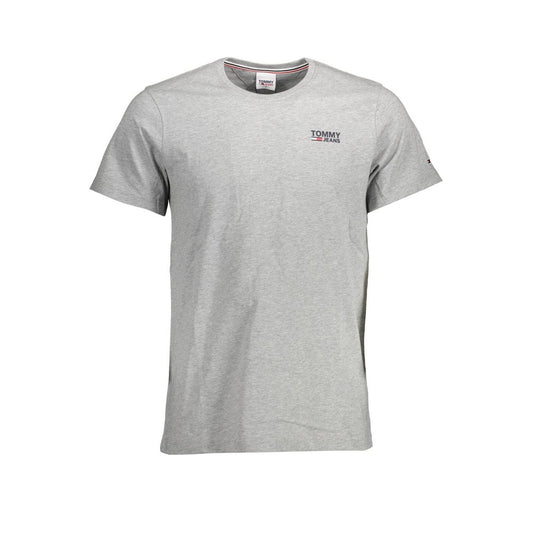 Gray Cotton Men T-Shirt