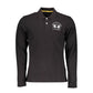 Black Cotton Men Polo Shirt