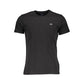 Black Cotton Men T-Shirt