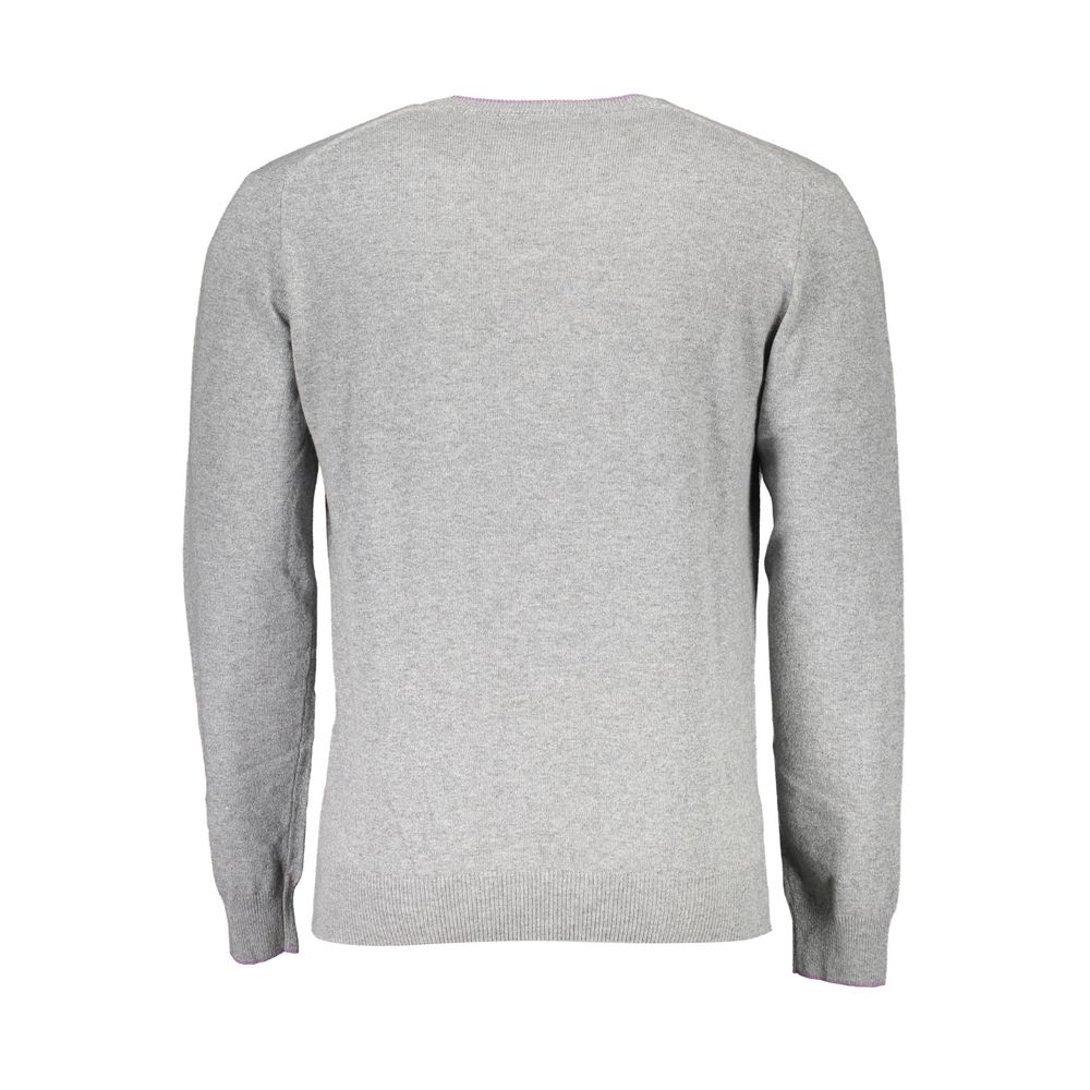 Gray Wool Men Sweater