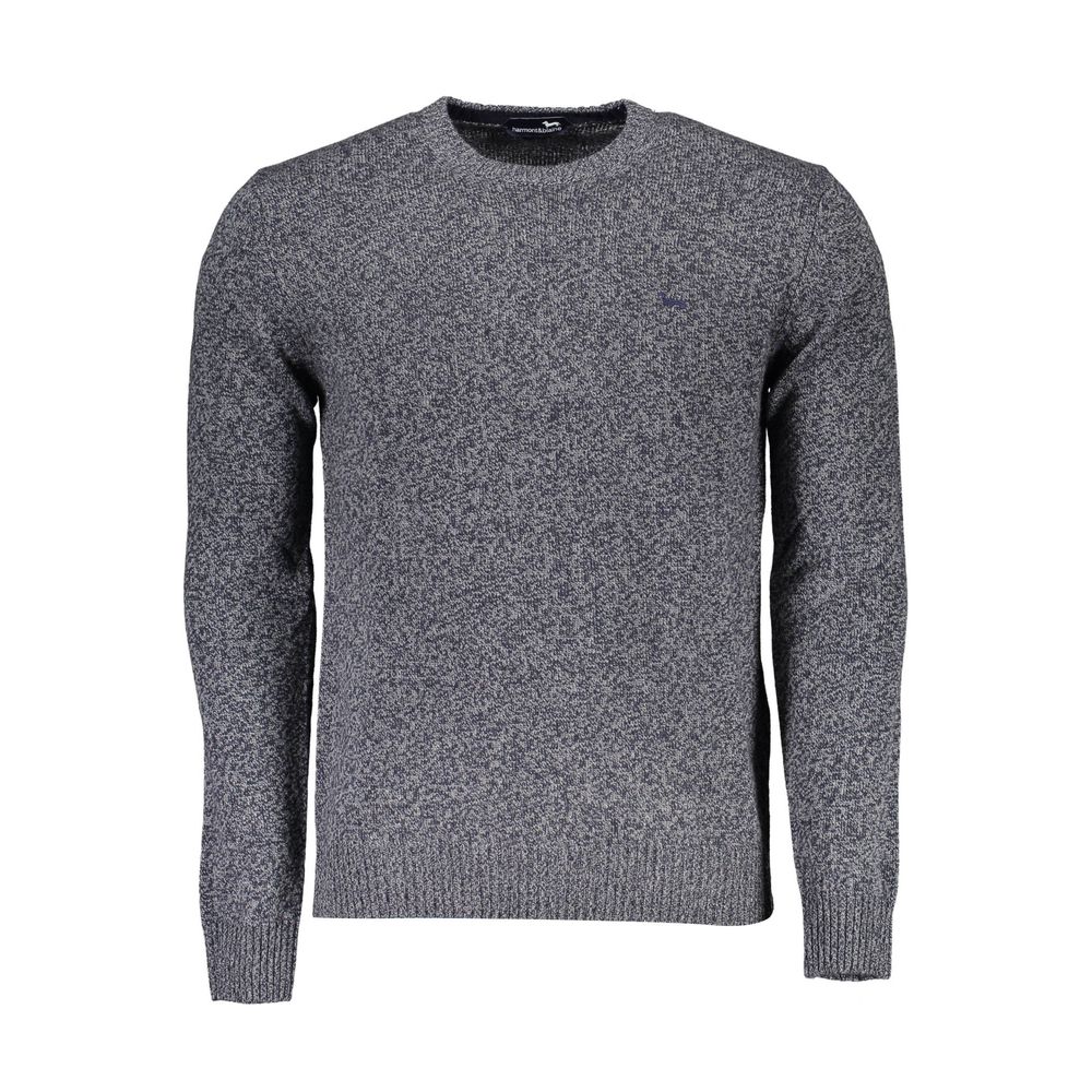 Blue Wool Men Sweater