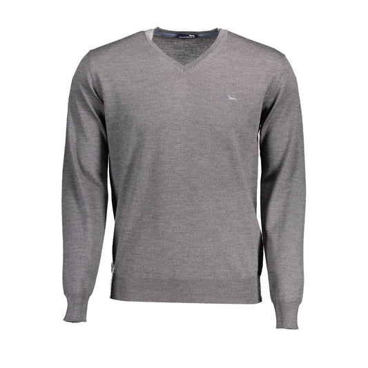 Gray Wool Men Sweater