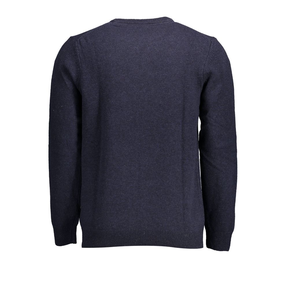 Blue Wool Men Sweater