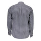 Blue Cotton Men Shirt