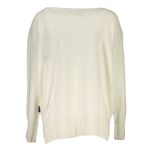 White Wool Women Sweater