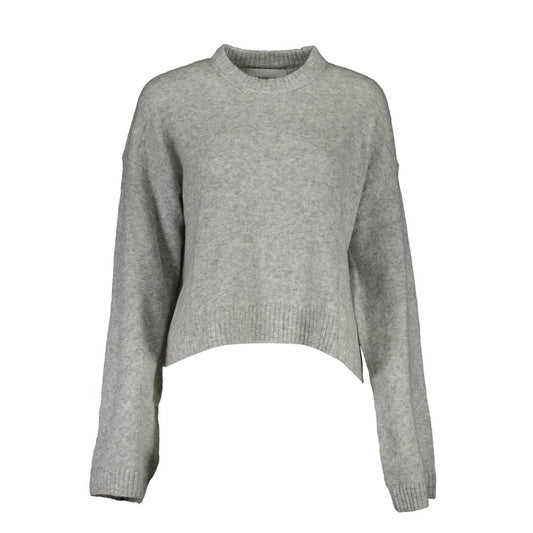 Gray Wool Women Sweater