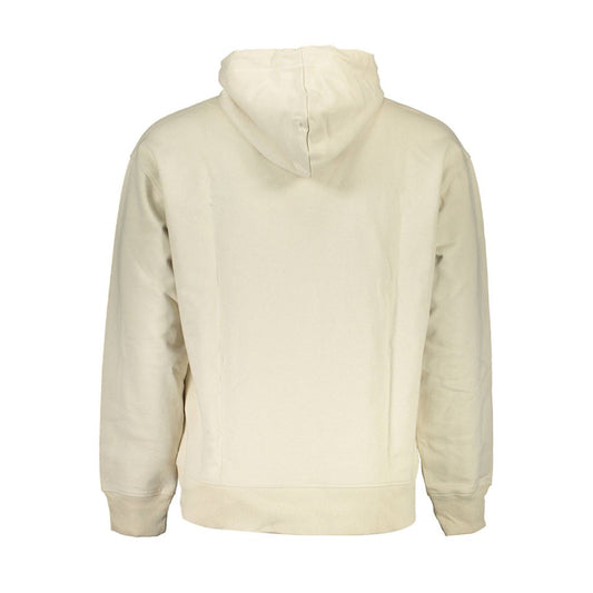 Beige Cotton Men Sweater