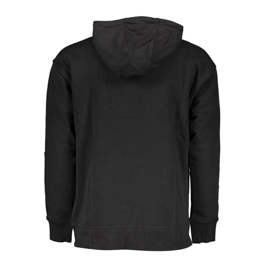 Black Cotton Men Sweater