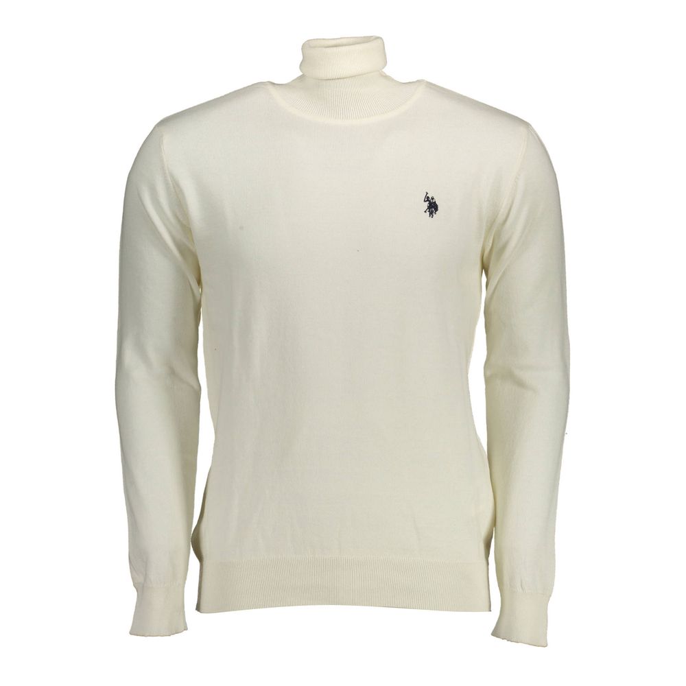 White Cotton Men Sweater